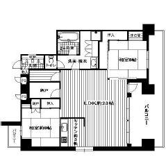 Floor plan. 2LDK + S (storeroom), Price 21 million yen, Footprint 93.9 sq m , Balcony area 16.76 sq m floor plan