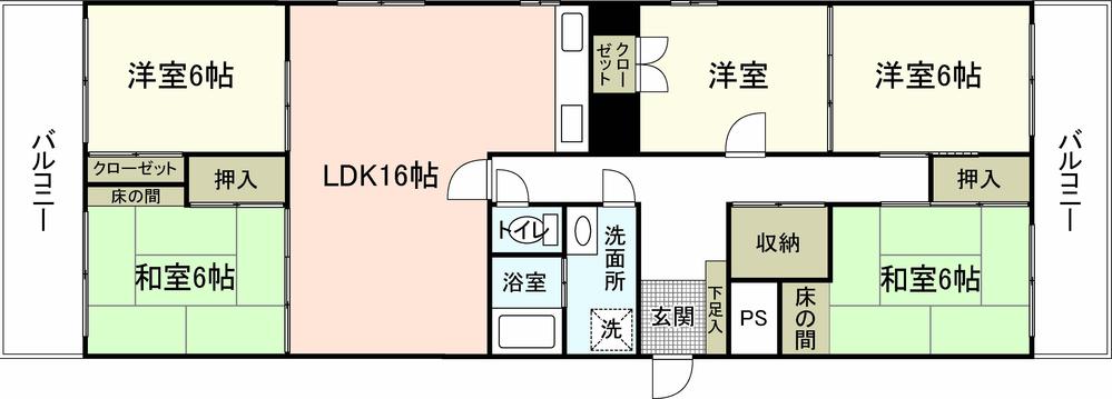 Floor plan. 5LDK + S (storeroom), Price 22,800,000 yen, Footprint 101.51 sq m , Balcony area 18 sq m