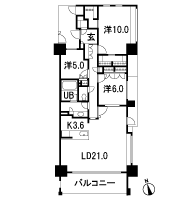 Floor: 3LDK, occupied area: 104.38 sq m, Price: TBD