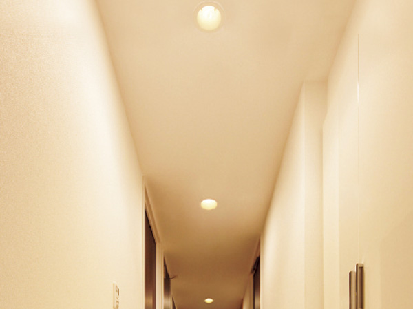 Interior.  [LED lighting downlight] Hallway and kitchen, Washroom, Downlight it has installed in a toilet, Both power consumption has adopted the long LED lighting of small life. Lead to the saving of electricity bill, Friendly environmentally friendly.