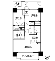 Floor: 3LDK, occupied area: 76.02 sq m, Price: 37.4 million yen