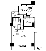 Floor: 2LDK, occupied area: 83.77 sq m, Price: 42,300,000 yen ・ 45,500,000 yen