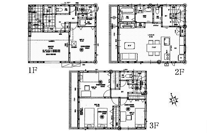Floor plan. 35,800,000 yen, 2LDK + 2S (storeroom), Land area 71.25 sq m , Building area 121.47 sq m    All-electric Cute