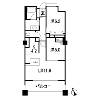 Floor: 2LDK, occupied area: 61.11 sq m, Price: 33,800,000 yen ・ 35,600,000 yen