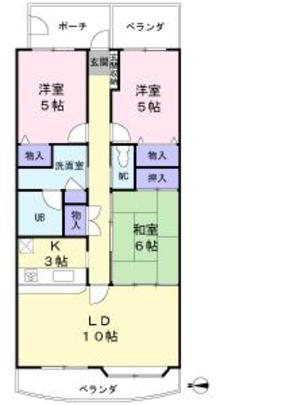 Floor plan. 3LDK, Price 24,800,000 yen, Occupied area 73.71 sq m , Balcony area 11.65 sq m
