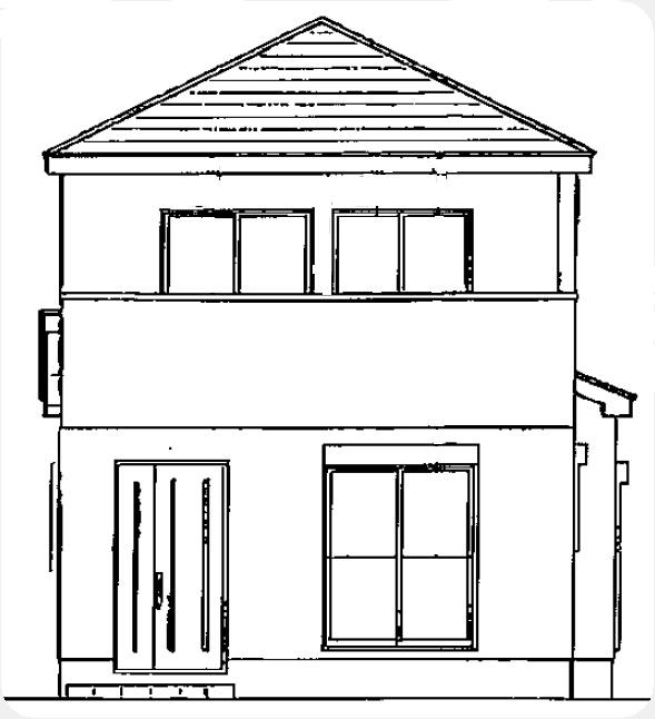 Rendering (appearance). South side elevational view