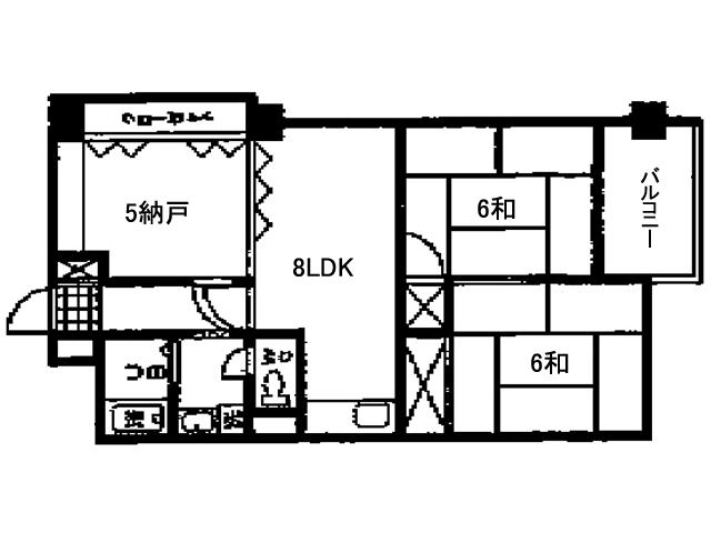 Floor plan. 3LDK, Price 11.8 million yen, Occupied area 58.63 sq m , Balcony area 5.63 sq m