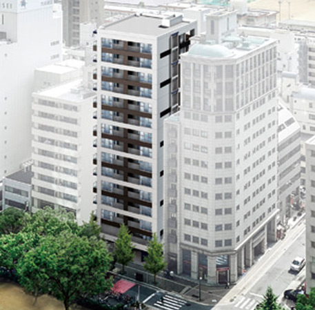Buildings and facilities. Hiroshima city center ・ Shirakami Yashiromae intersection. Downtown living space facing the beautiful tree-lined promenade is contiguous. City Konasu to live in their own style, And Urban in the house ・ Premium every day begins. (Exterior view)