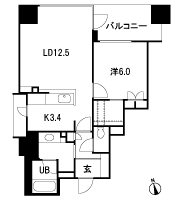 Floor: 1LDK + walk-in closet, the occupied area: 53.71 sq m, Price: 27,770,000 yen