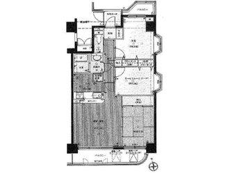 Floor plan. 3LDK, Price 25 million yen, Footprint 69.2 sq m , Balcony area 11.06 sq m