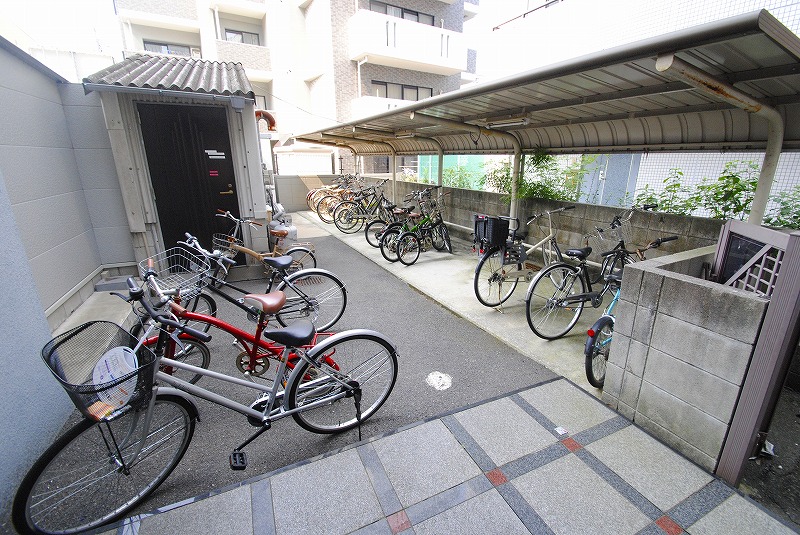 Other common areas. There is also a bicycle parking