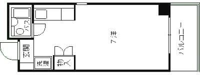 Floor plan. Price 3.8 million yen, Occupied area 19.64 sq m , Balcony area 4 sq m