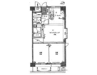 Floor plan. 2LDK, Price 14.8 million yen, Occupied area 53.48 sq m , Balcony area 8.1 sq m