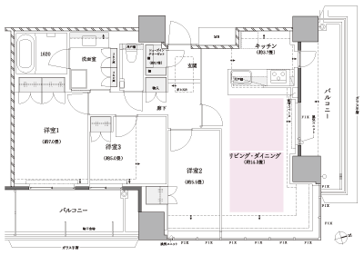 Floor: 3LDK + SIC, the occupied area: 82.49 sq m, Price: TBD