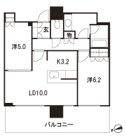 Floor: 2LDK, occupied area: 56.87 sq m, Price: TBD