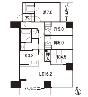 Floor: 4LDK + WIC, the occupied area: 91.49 sq m, Price: TBD