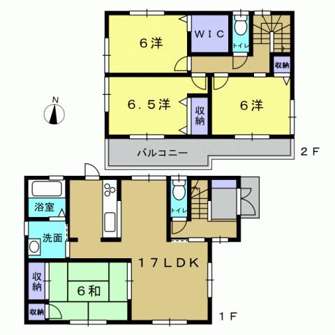 Floor plan. 23.8 million yen, 4LDK, Land area 165 sq m , Building area 98.41 sq m 4LDK