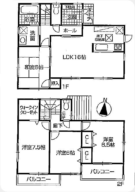 Floor plan. (No.4), Price 23.8 million yen, 4LDK, Land area 165.01 sq m , Building area 98.82 sq m