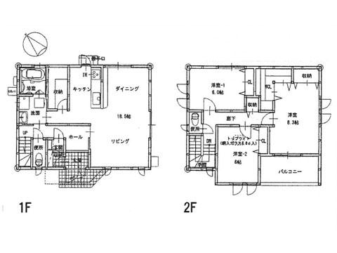 Floor plan. 31.5 million yen, 3LDK, Land area 144.66 sq m , Building area 105.81 sq m