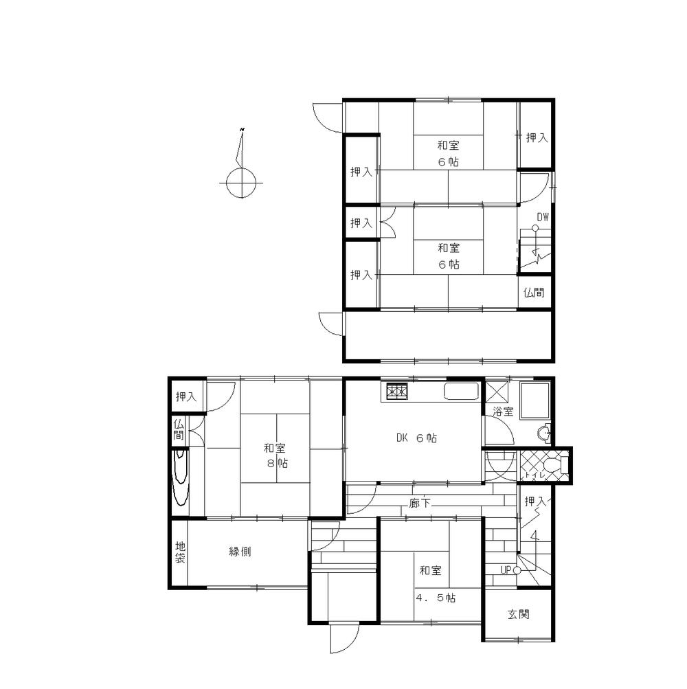 Floor plan. 9.4 million yen, 4DK, Land area 96.92 sq m , Building area 90.28 sq m