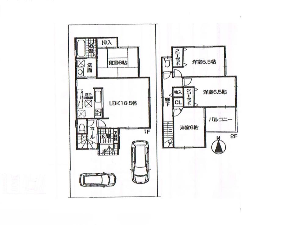 Floor plan. 23.8 million yen, 4LDK, Land area 115.56 sq m , Building area 95.58 sq m