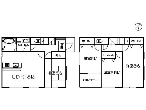 Floor plan. 32,800,000 yen, 4LDK, Land area 121.1 sq m , Building area 98.38 sq m   ※ Drawing current state priority