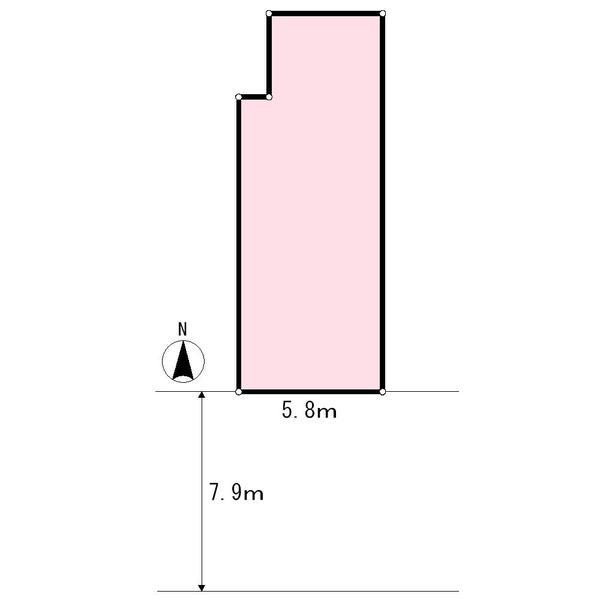 Compartment figure. Land price 6.3 million yen, Land area 81.27 sq m