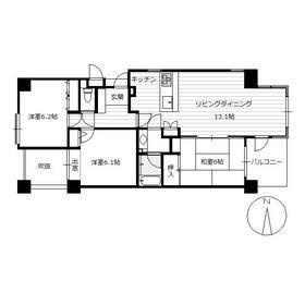 Floor plan. 3LDK, Price 8.2 million yen, Occupied area 75.19 sq m , Balcony area 5.4 sq m