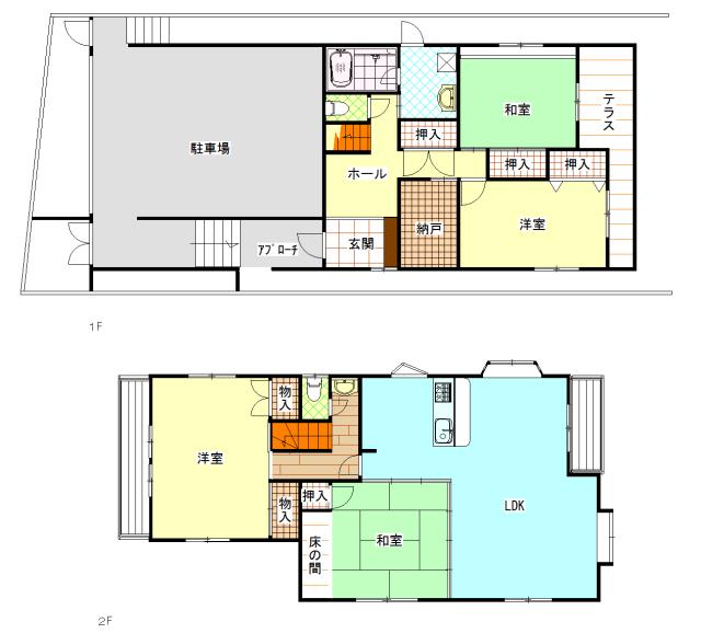 Floor plan. 25 million yen, 4LDK + S (storeroom), Land area 158.81 sq m , Building area 151.54 sq m