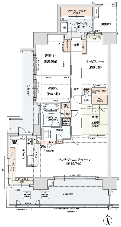 Floor: 3LDK + S, the occupied area: 88.51 sq m, Price: 34,153,000 yen ~ 37,650,200 yen