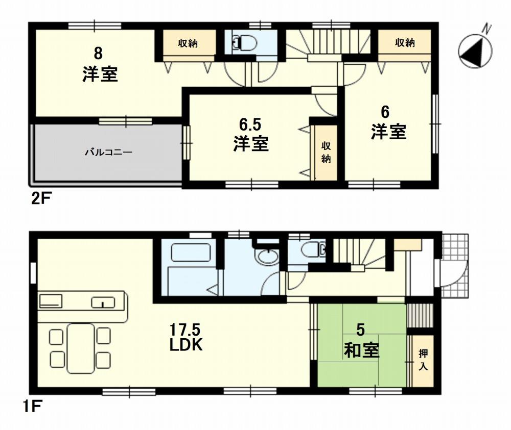 Floor plan. 31,900,000 yen, 4LDK, Land area 121.7 sq m , Building area 99.38 sq m