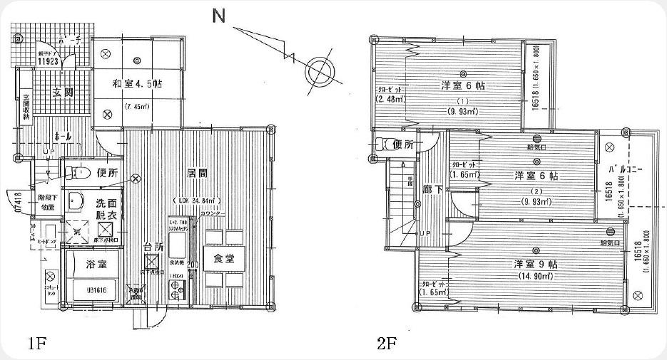 Floor plan. 26,800,000 yen, 4LDK, Land area 267.82 sq m , Building area 97.7 sq m