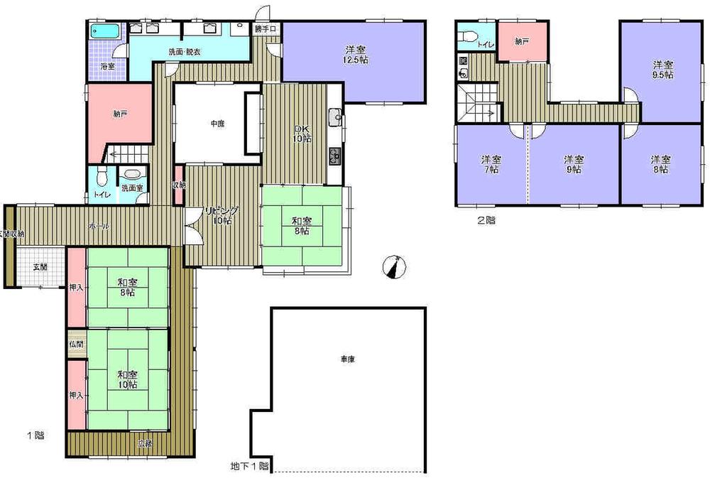 Floor plan. 53,800,000 yen, 8LDK + S (storeroom), Land area 772.86 sq m , Building area 325.57 sq m drawing current state priority