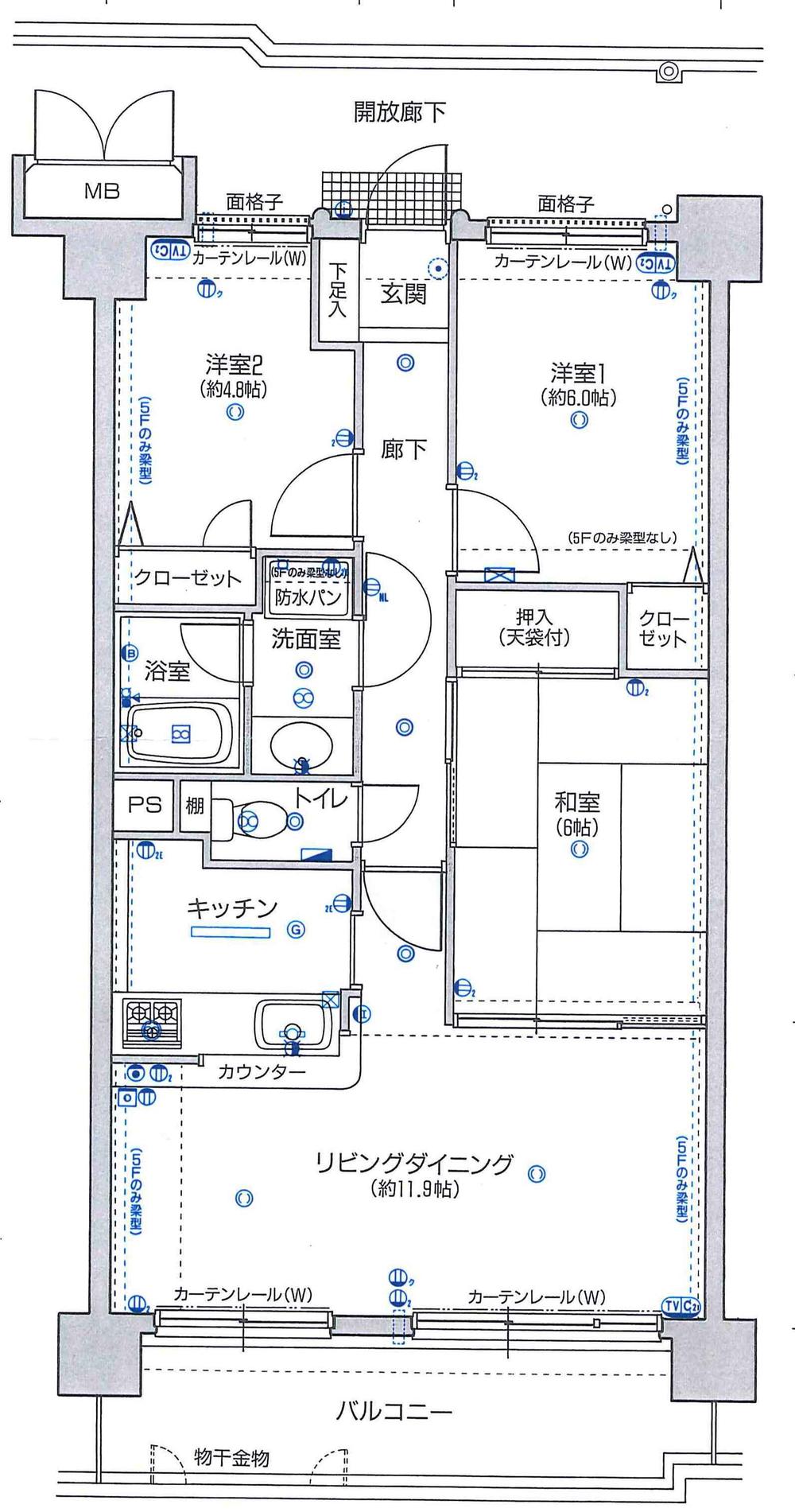 Floor plan. 3LDK, Price 10.9 million yen, Occupied area 70.06 sq m , Balcony area 10.63 sq m