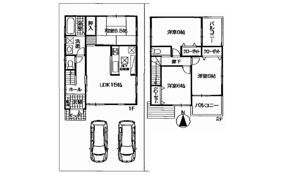 Floor plan. 23.8 million yen, 4LDK, Land area 115.6 sq m , Building area 95.58 sq m