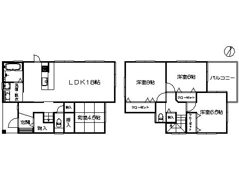 Floor plan. 27,800,000 yen, 4LDK, Land area 147.92 sq m , Building area 104.75 sq m   ※ Floor Plan current state priority