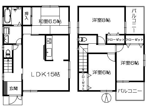 Floor plan. 23.8 million yen, 4LDK, Land area 115.6 sq m , Building area 95.58 sq m   ※ Drawing current state priority