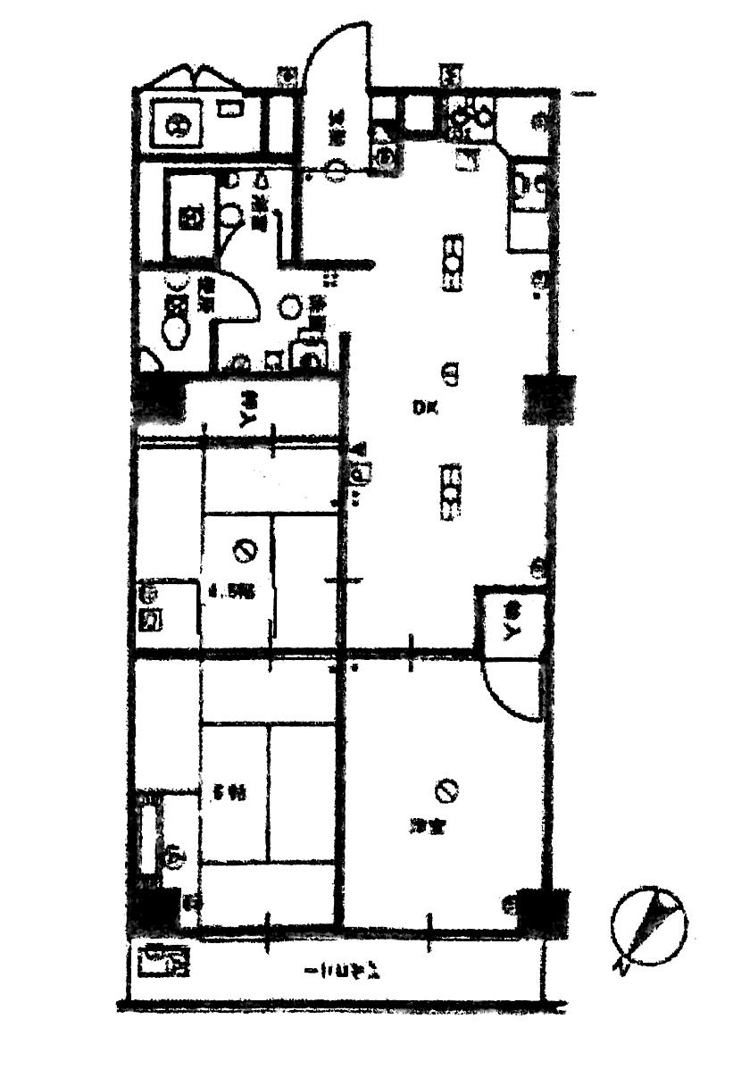 Floor plan. 3DK, Price 8.7 million yen, Occupied area 58.32 sq m , Balcony area 4.86 sq m