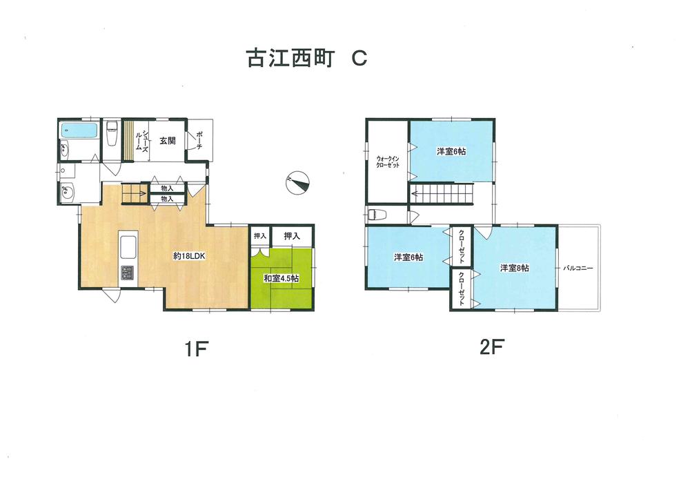Floor plan. 35,500,000 yen, 4LDK, Land area 151.45 sq m , Building area 110.96 sq m