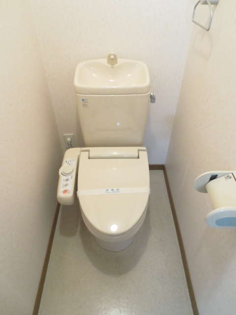 Toilet. Warm water washing toilet seat!