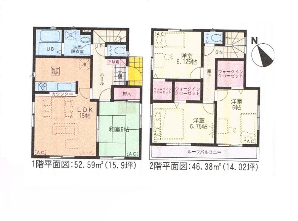 Floor plan. 23.5 million yen, 4LDK, Land area 144.93 sq m , Building area 98.97 sq m