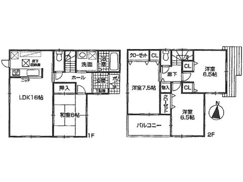 Floor plan. 23.8 million yen, 4LDK, Land area 165 sq m , Building area 98.82 sq m   ※ Floor plan current state priority