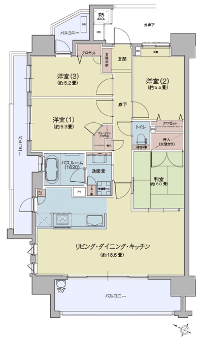 Floor: 4LDK + WIC, the occupied area: 88.46 sq m, Price: 39,500,000 yen ~ 44,200,000 yen