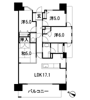 Floor: 4LDK + WIC, the occupied area: 82 sq m, price: 42 million yen