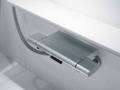 Bathing-wash room.  [Visor counter] New shape counter. Widely it can use to enable the washing place to suppress the ledge.