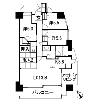 Floor: 4LDK, occupied area: 84.31 sq m, Price: 33,954,700 yen ~ 39,363,000 yen