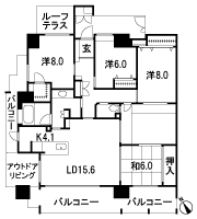 Floor: 4LDK + light garden, the area occupied: 112.03 sq m, Price: 54,972,000 yen
