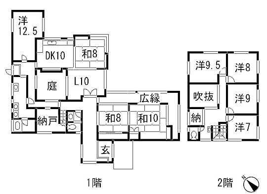 Floor plan. 53,800,000 yen, 8LDK, Land area 772.86 sq m , Building area 325.86 sq m