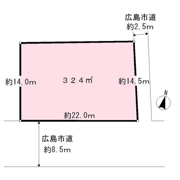 Compartment figure. Land price 35 million yen, Land area 324 sq m