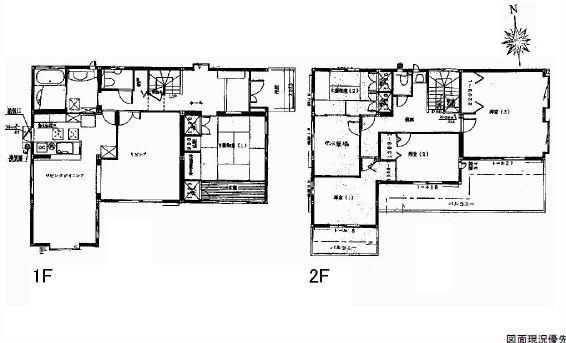 Floor plan. 43 million yen, 6LDK, Land area 229.99 sq m , Building area 188.19 sq m floor plan